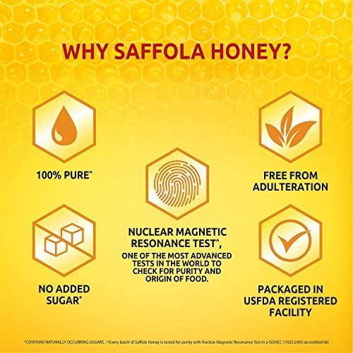 Saffola Saffola Honey, 100% Pure NMR Tested Honey, 1kg