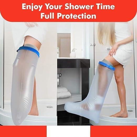 JAMBUVANTI JAMBUVANTI Waterproof Cast Covers for Shower Leg Protector to Keeps Dry of Wounds, Bandage, Dressing Watertight Shower Cast Shower Protector, ound Protector for Broken Leg, Knee, Foot, Ankle,Burns