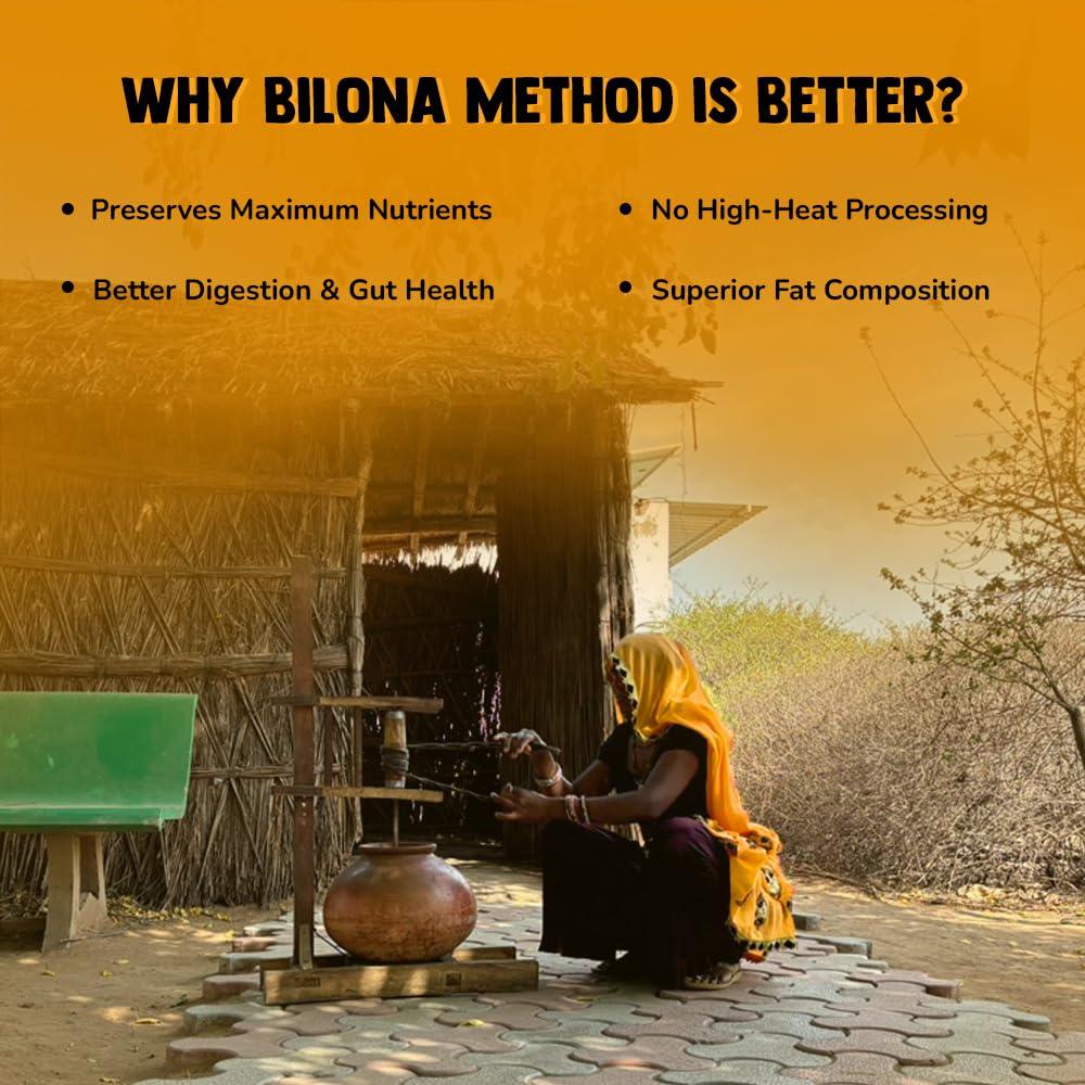 Fidelo Fidelo Bilona cow ghee| 1 litre| 100% pure & natural|chemical free | direct manufacturer | vedic bilona method|curd churned|small batch|sustainable packaging|