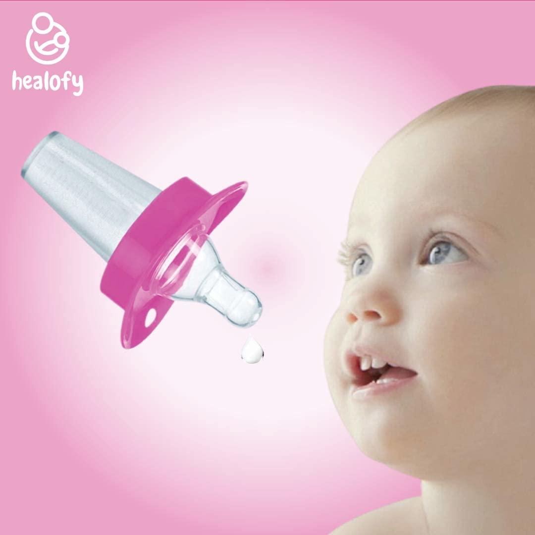Healofy Healofy Medicine Dispenser/Dropper with Soft Silicone Nipple for Newborn (Pink)