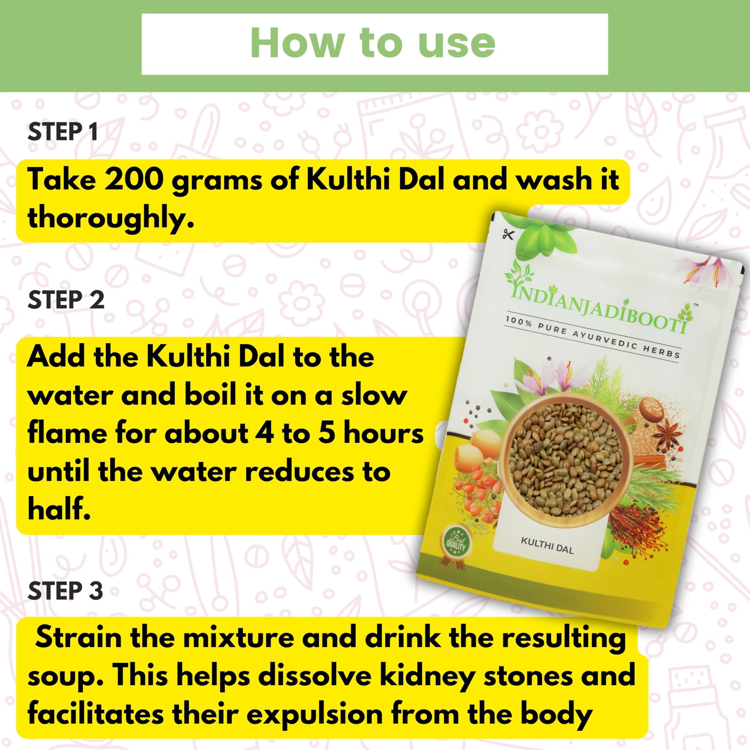 IndianJadiBooti IndianJadiBooti Kulthi Dal Macrotyloma Uniflorum Horse Gram | Kulthi Dal | Vulavalu | Hurali Kalu | Kollu | Gehat ki dal | 100 Grams Pack