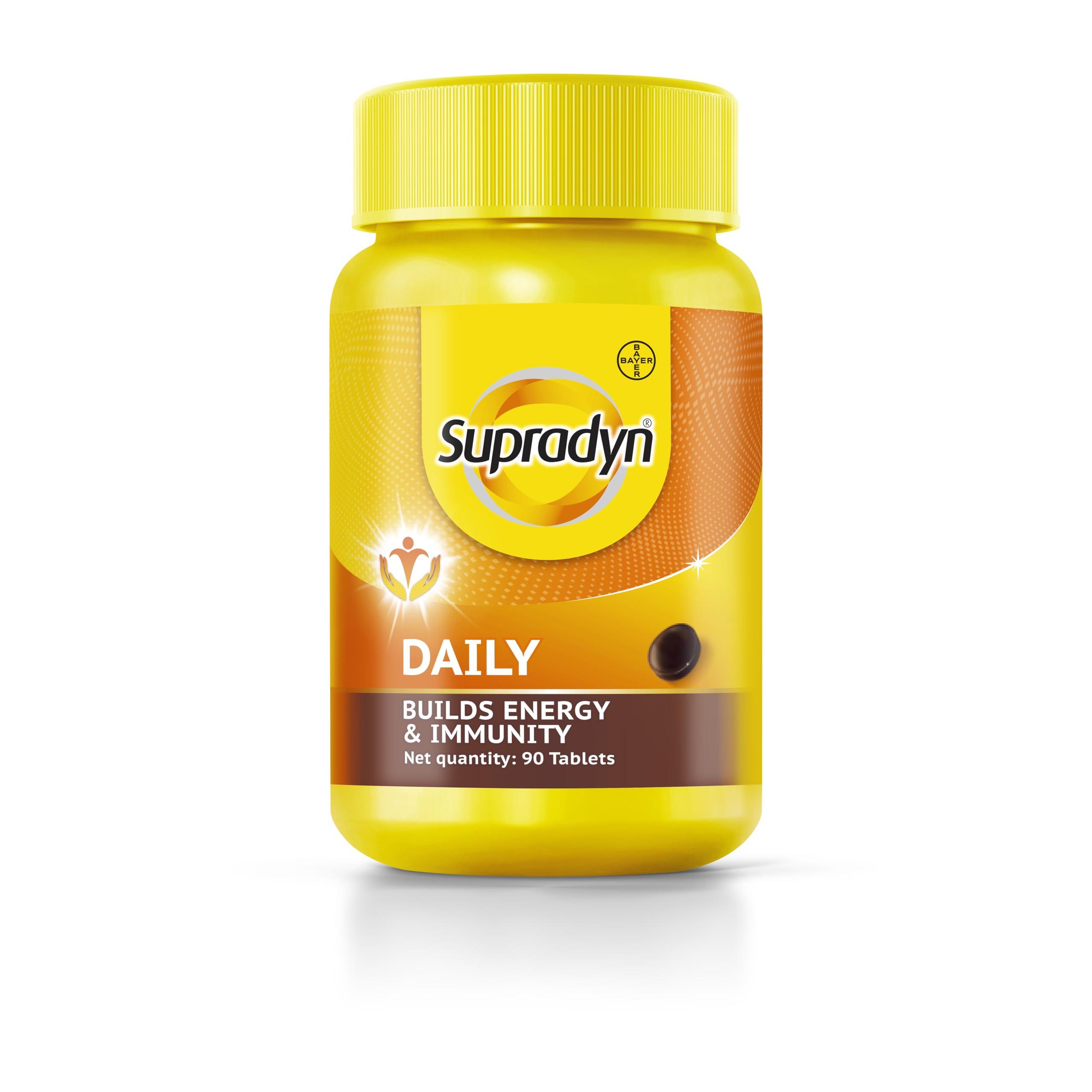 Supradyn Supradyn Daily India\'s No.1 Multivitamin (90 tablets) with Vitamin D, Vitamin B12, Vitamin C, Vitamin E, Vitamin A, Zinc, Magnesium for Daily Energy & Immunity for Men & Women