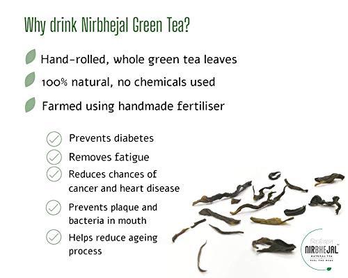 Nirbhejal Nirbhejal Loose Green Tea of Assam - Natural, Handmade, 100% Chemical free - 100 grams