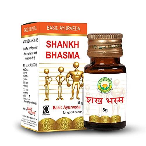 BASIC AYURVEDA BASIC AYURVEDA Shankh Bhasma 5 Grams Pack Of 5 |