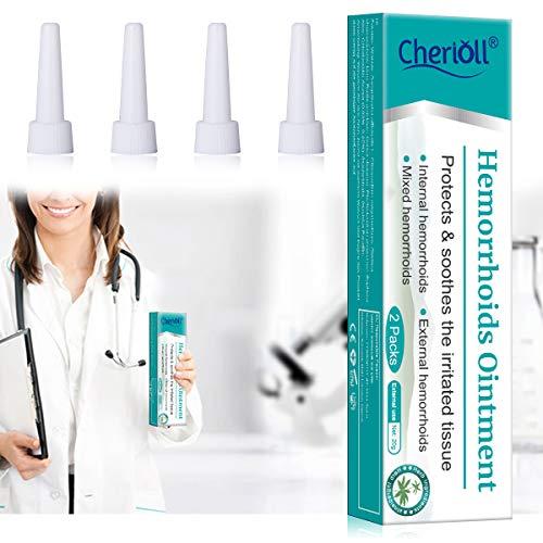 Cherioll Cherioll Hemorrhoid Cream, Haemorrhoids Treatment, Hemorrhoid Relief,for Hemorrhoids Fissures Bleeding, 20g2 (Assistant tub 4Pcs)