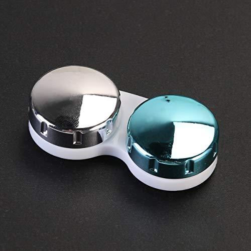 Geekmonkey Geekmonkey Eyekan Travel Contact Lens Case Box with Mirror (Silver)