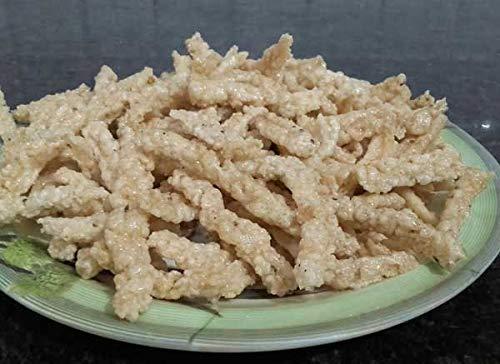 ADH ADH Rice Combo Pack || Rice Jeera Papad 200gms + Rice Kachri 400Gms || Ready to Fry Indian Snacks || Pack of 2 || 400gms + 200gms || Khichiya || Chawal Ka Papad || Chawal ki Kachri | Traditional Snacks | Teatime rice snack | Ready to fry