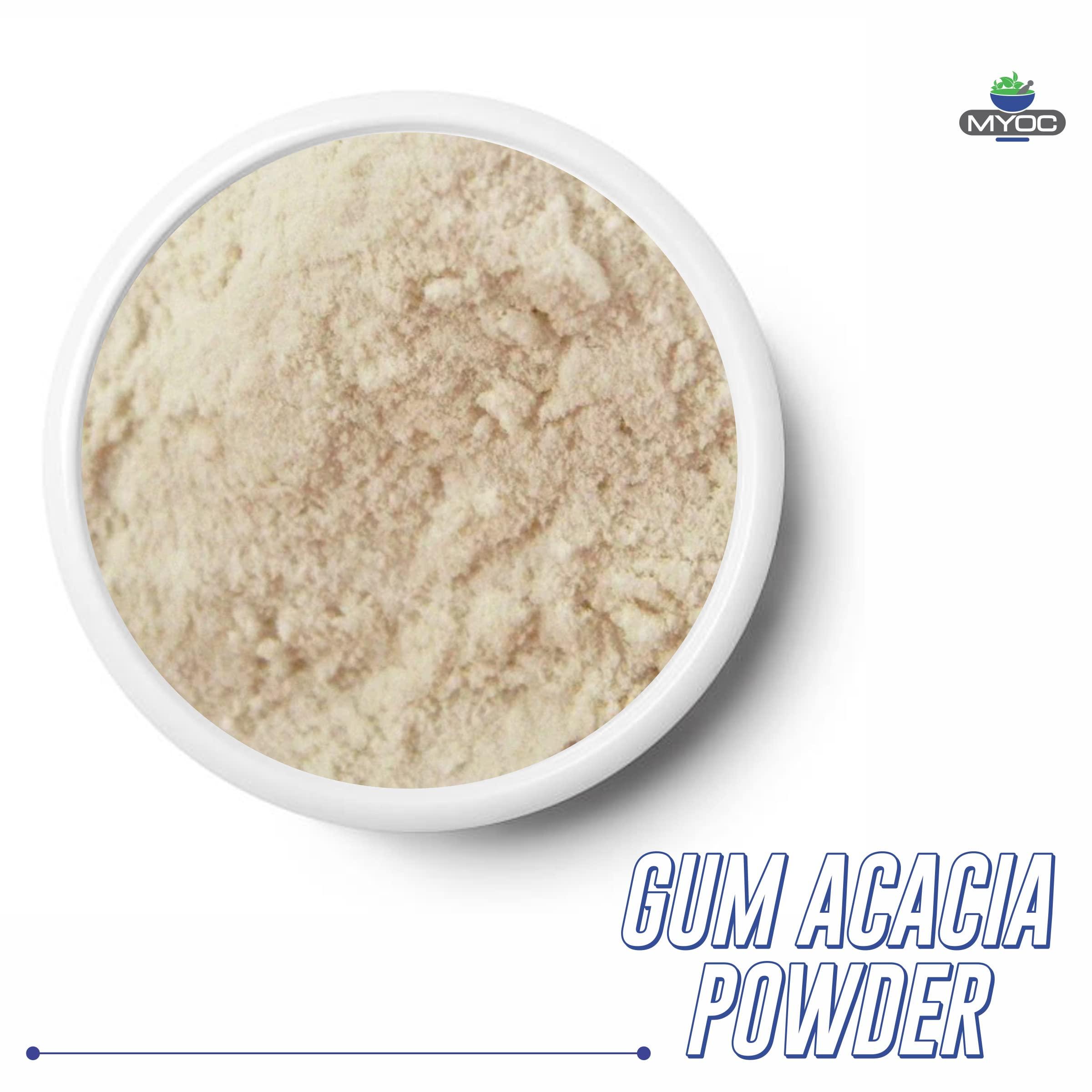 MYOC Myoc Gum Arabic (Acacia) Powder 100 gm, Pure Original Ingredients Gum Arabic Acacia Powder, Powdered Gum Acacia, Gum Acacia Powder Organic, Cosmetic Thickener, DIY Ingredient, Art & Craft