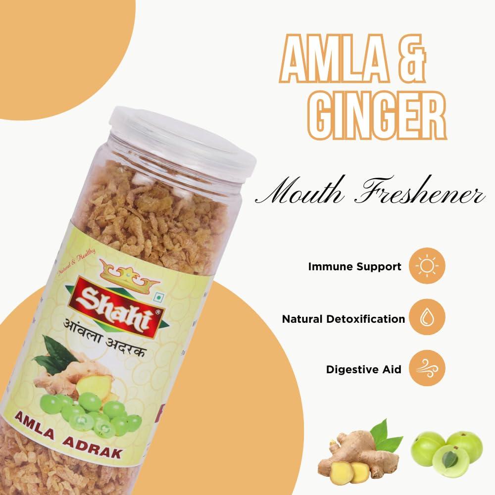 SHAHI Shahi Organic Dill(Suva) Seeds 200g & Amla Adrak Mukhwas 150g Pack | Sathakuppai Seeds | Suva/Soowa Dana | Aromatic Spice for Culinary Delights & Digestive Wellness | Indian gooseberry ginger Mouth Freshener