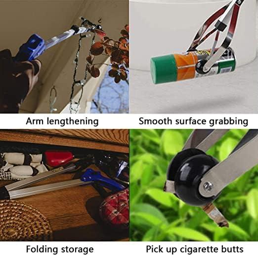 TONSYL TONSYL Folding Compact Helping Hand Long Reach Pick Up Grabber, Aluminum Reaching Aid for Yard, Home, Office, Disabled or Elderly Easy Portable Convenient