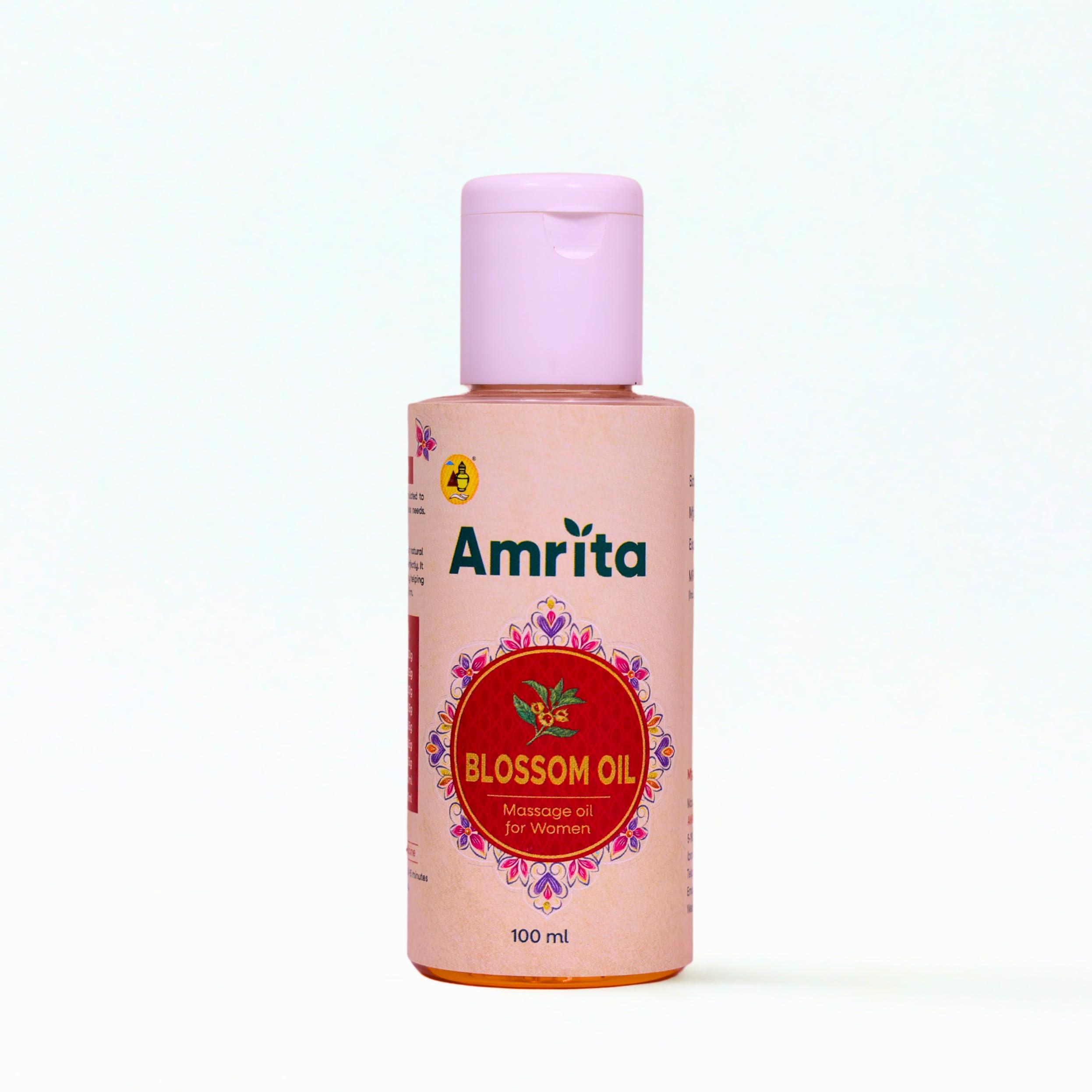 Amrita Amrita Blossom Oil | 100 ml | Massage Oil for Women | Relaxes Muscles & Improves Blood Circulation | Improves Skin Appearence