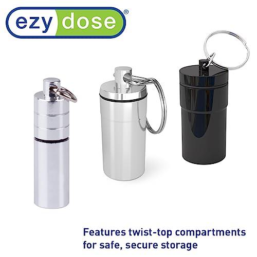 EZY DOSE Nitro Fresh Pill Case, Nickel-plated Brass