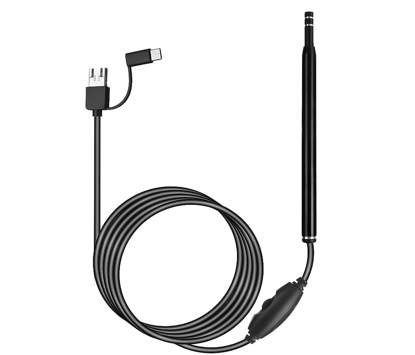 Tobo Tobo Ear Otoscope, USB Digital Waterproof HD Ear Scope Inspection Camera,3 in 1 USB Otoscope with 0.3 Mega Pixel 6 LEDs for Tablet Laptop PC Android Phone to Video Otoscope (USB-0.3-MP) TD-592IM