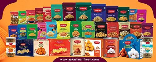 Aakash Namkeen Aakash Namkeen Ratlami Sev | Traditional Spicy Indore Malwa Namkeen | Famous Indian Snacks | (Pack of 2), 350 GM Each