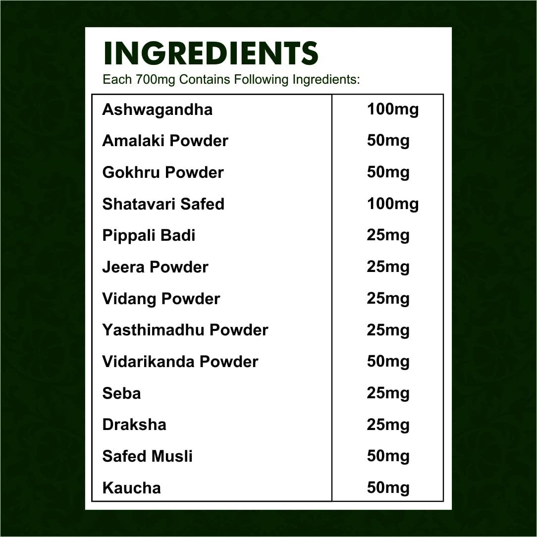 PLEASURE HUNT PLEASURE HUNT Saif Pro Energic 52 Herbal Weight Gainer Capsule For Fast Weight & Muscle Gain, Daily Muscle Building, Supplement For Muscle Growth, Stamina & Strength, For Men & Women - 60 Cap