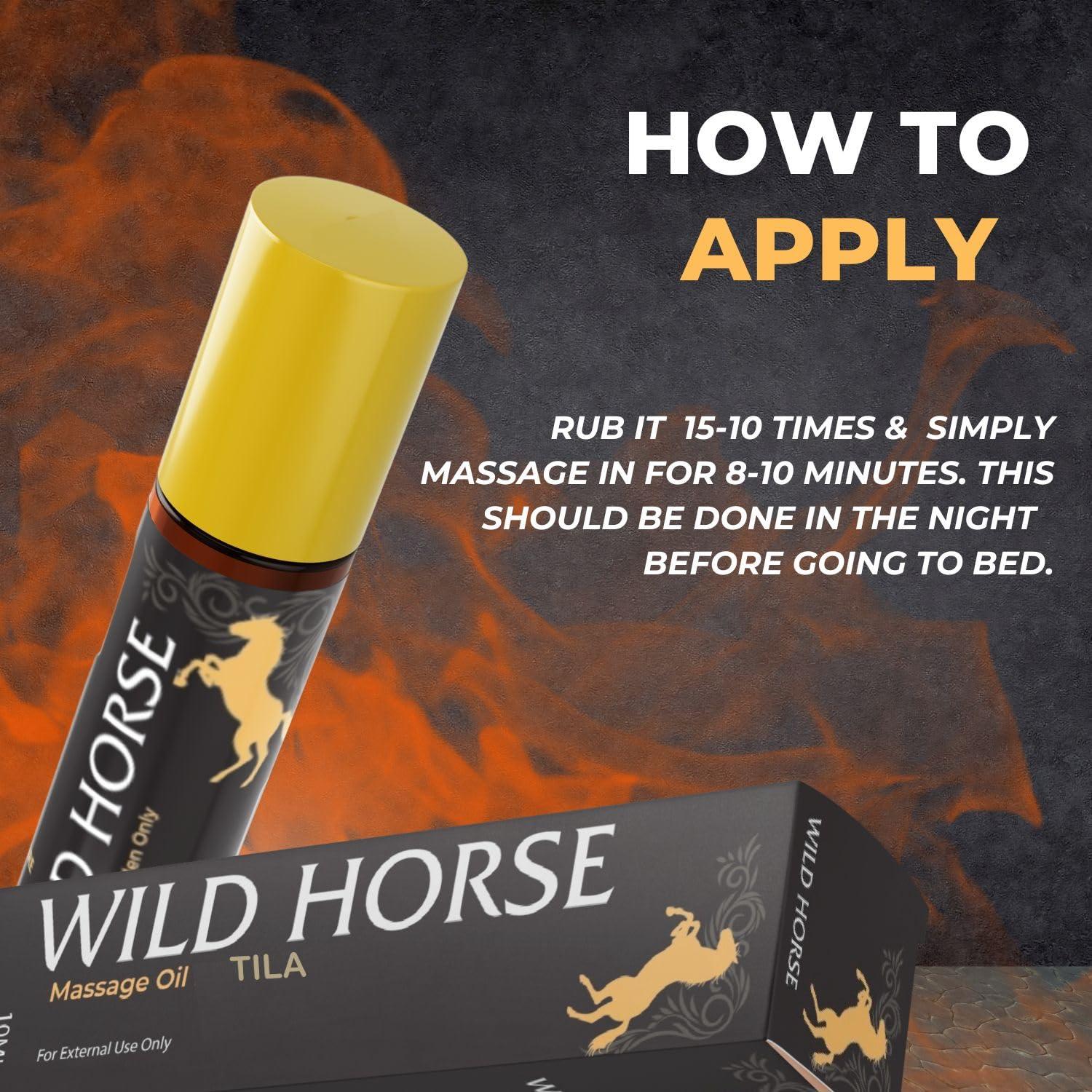 WILD HORSE TILA WILD HORSE TILA UNANI MASSAGE OIL | 100% NATURAL 16ml, Pack of 1 Bottle (2)