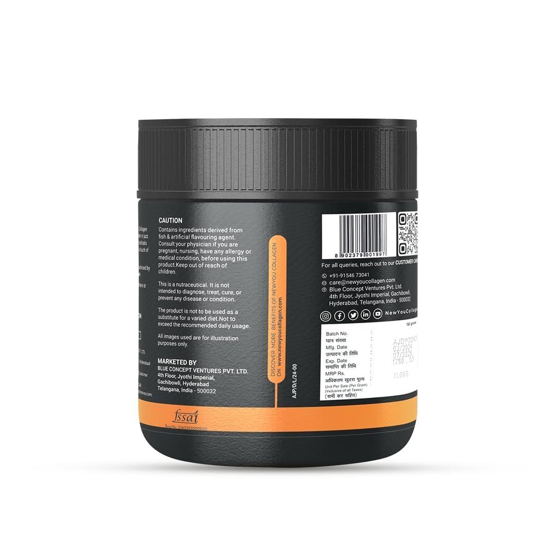 NEWYOU NewYou Collagen Active Performance Booster | Enhances Joint Movement, Bone Strength & Flexibility | Helps Reduce Back & Knee Pain | Japanese Marine Collagen + Glucosamine + Hyalu