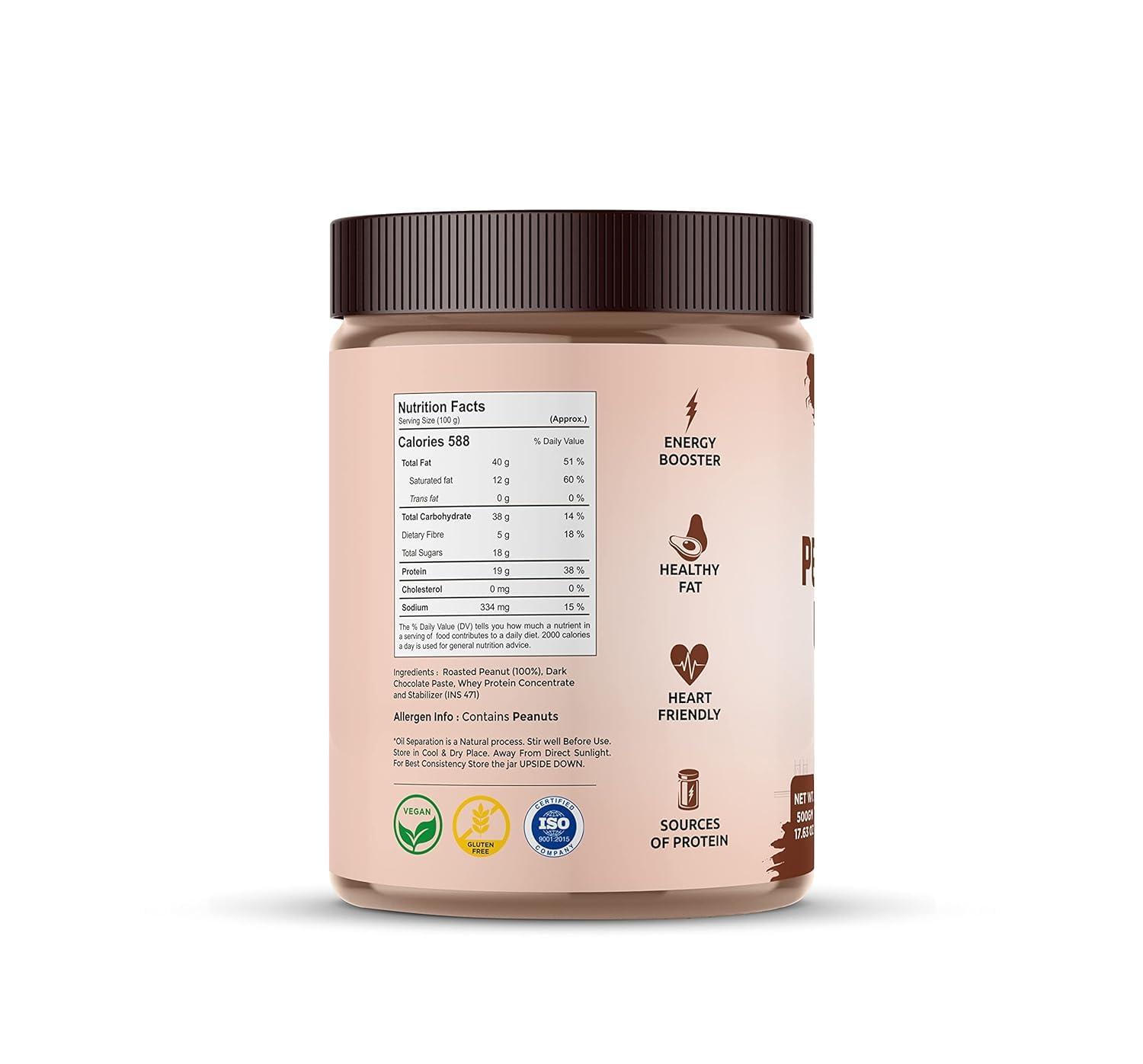 YUTRA YUTRA All Natural Peanut Butter, Unsweetened,Pure Roasted Peanuts, High in Protein Spread, Gluten- and Cholesterol-Free, Nut Butter 500 Gm(Na-Creamy+Na-Crunchy+Ch-Creamy)(Pack of 1)