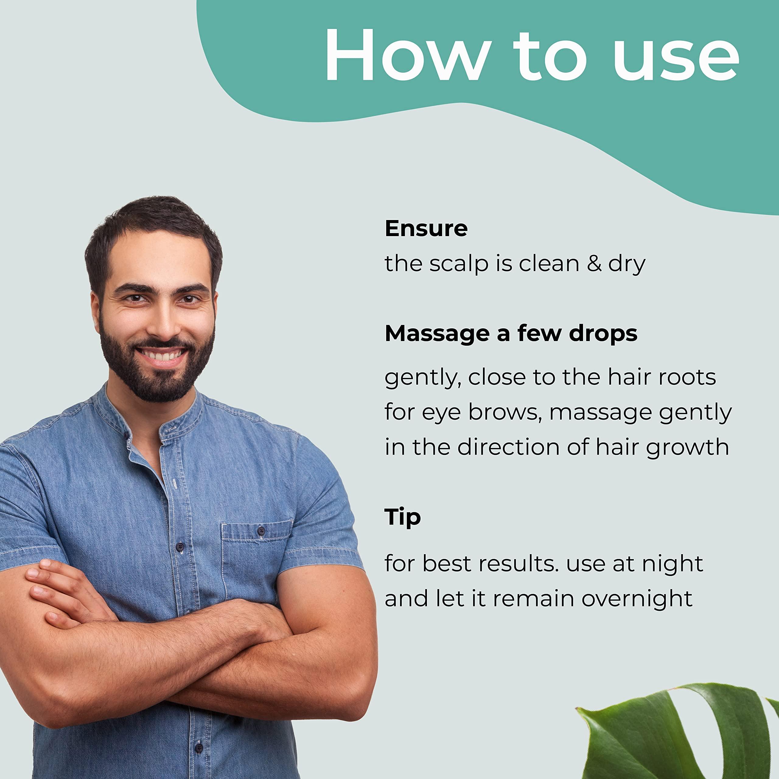 Generic Mars by GHC Beard Vitalizer, 60 ml | Daily use beard serum for men | Redensyl & Procapil | Softens and Smoothes Rough Beard |Gives Beard Shine & Nourishes Beard