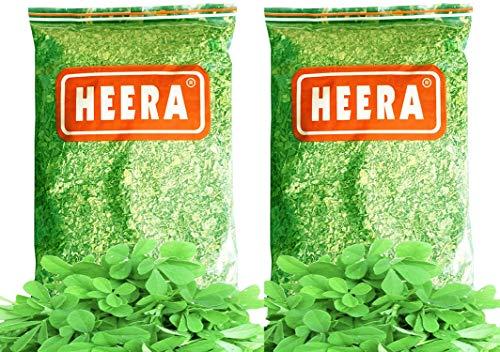 Heera Kasuri Methi , Sukha Methi Leaves , Fenugreek Leaves, Dried Methi Leaves, Pan Methi , Marwadi Methi , Sukha Methi -Pack of 2- 200g