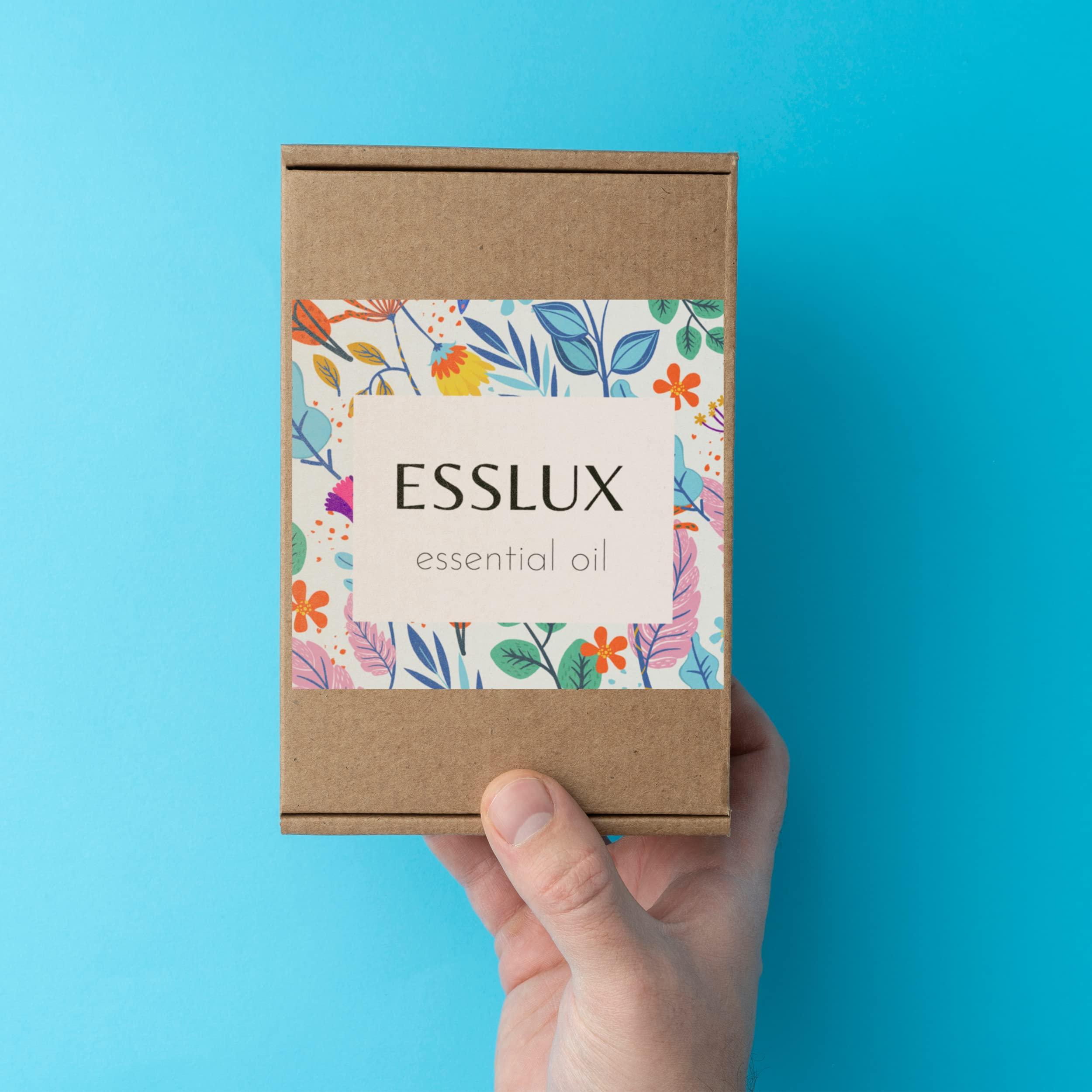 ESSLUX Esslux Oregano Essential Oil for Soothing Sensitive Skin - Therapeutic Grade Oregano - Perfect for Aromatherapy, Sensitive Skin, Health & Breathing - Use in Diffuser or on Skin - 15 ML