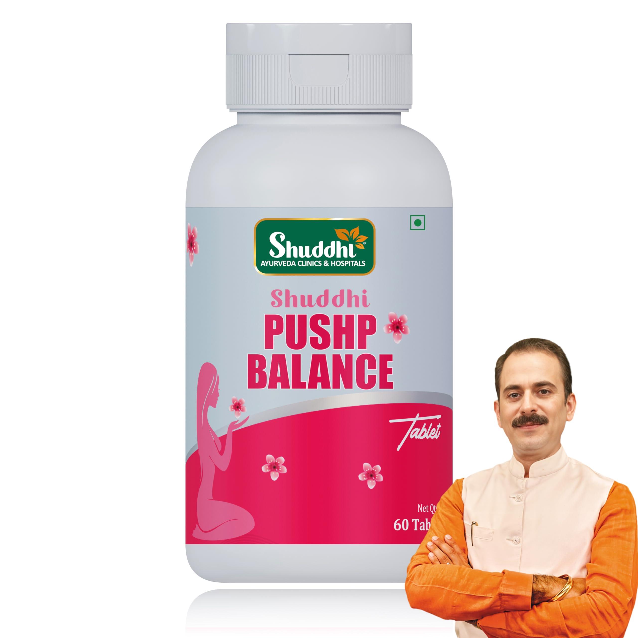 Shuddhi Shuddhi Ayurveda Shuddhi Pushp Balance | Natural Women\'s Wellness Tablets | General Wellness Tablets | Wellness Support For Women, 60 Tablets