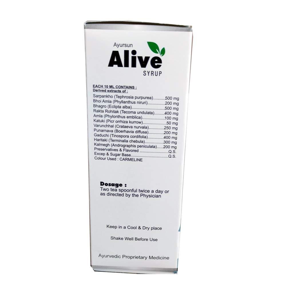 Generic AYURSUN ALIVE SYRUP PACK OF 3-200 ML