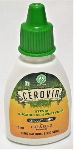 CEROVIA CEROVIA Stevia Liquid, Sugar Substitute, Zero Calories, Sugar Free Stevia Liquid Drops (15ml- 300 Servings)