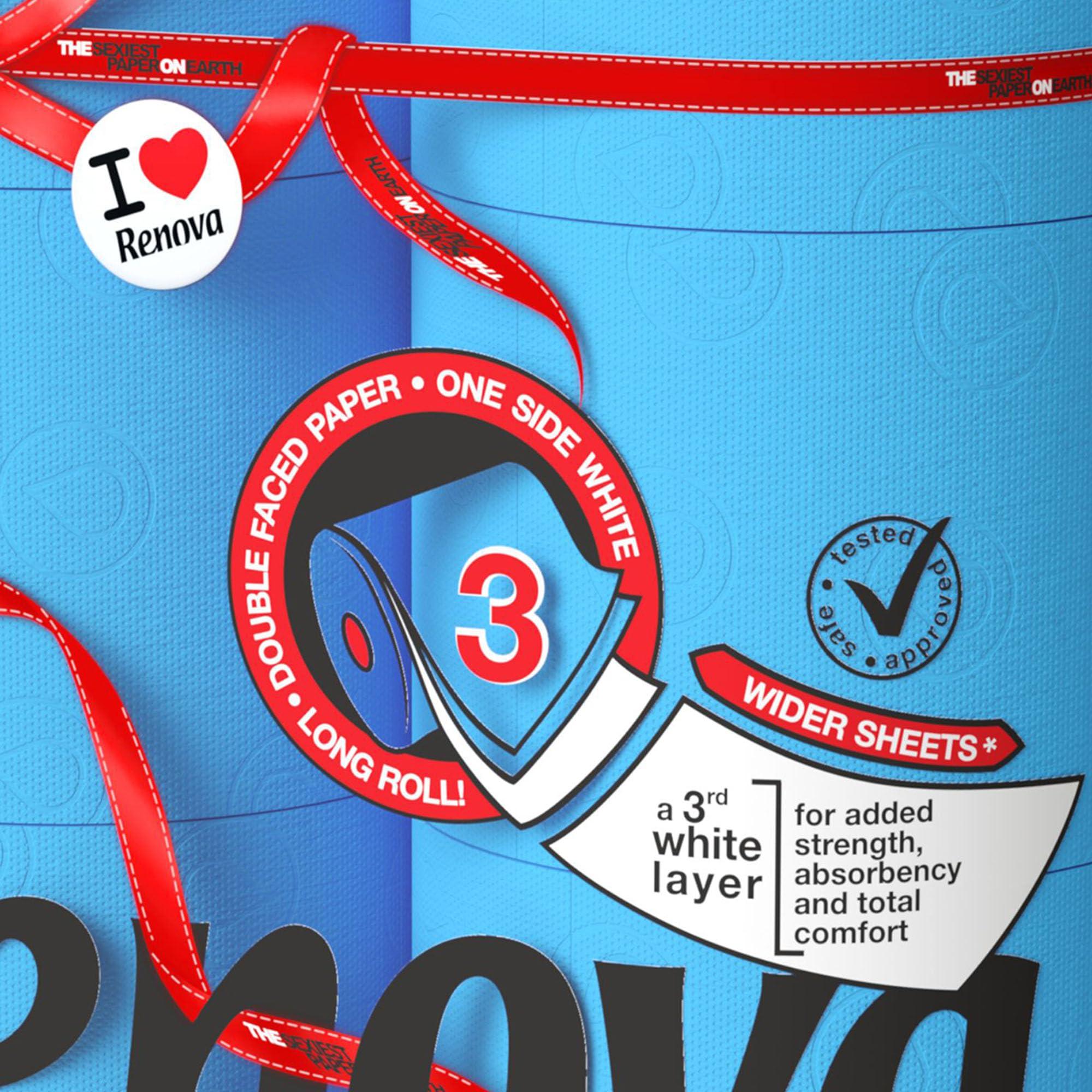 Renova Renova Red Label Maxi Toilet Paper, Blue