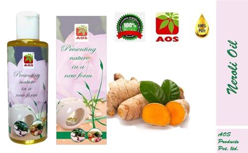 AOS AOS Turmeric Oil, 60ml | Turmeric Essential Oil | Skin Acne, Healthy Shiny Hair, Scalp, Aromatherapy | 100% Pure,Natural & Undiluted Premium Essential Oil