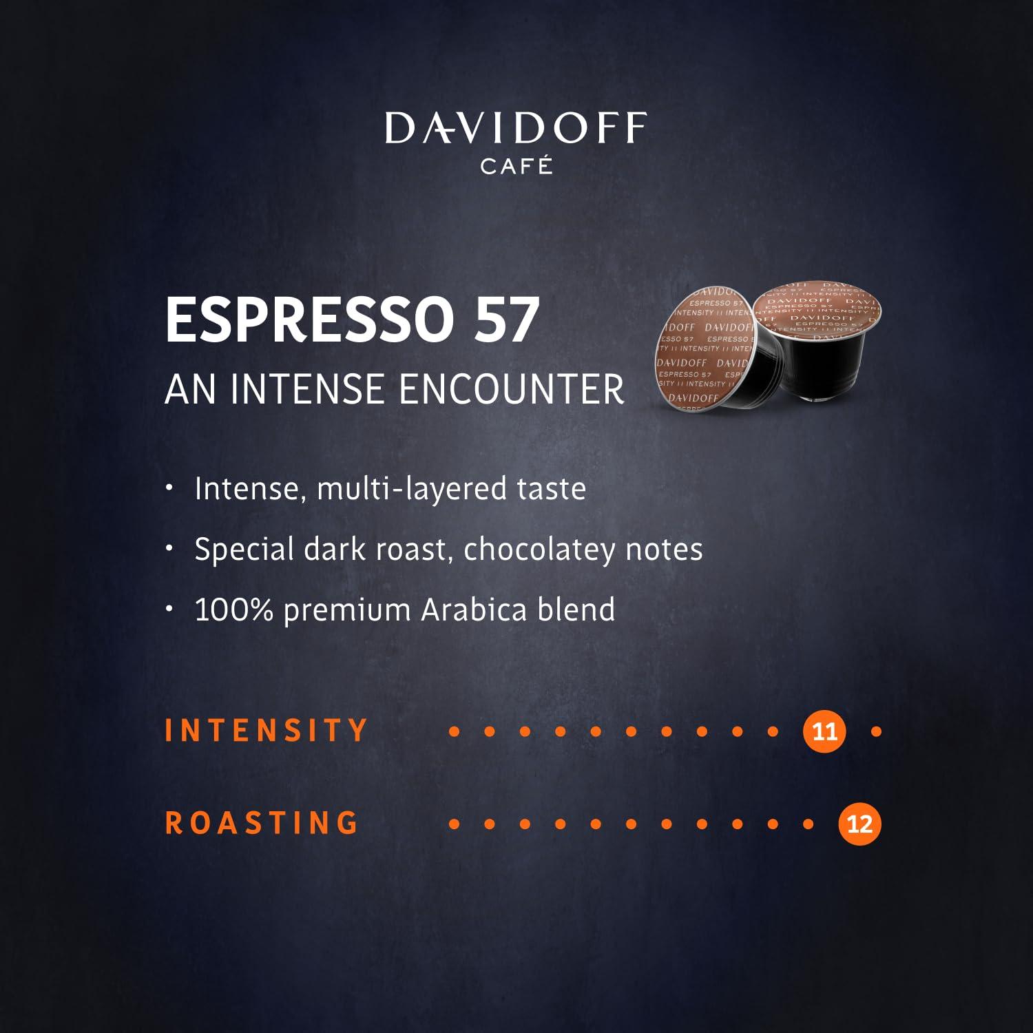 Davidoff Davidoff Elegance Espresso Gentle Roast Coffee, 55 Gram, Box