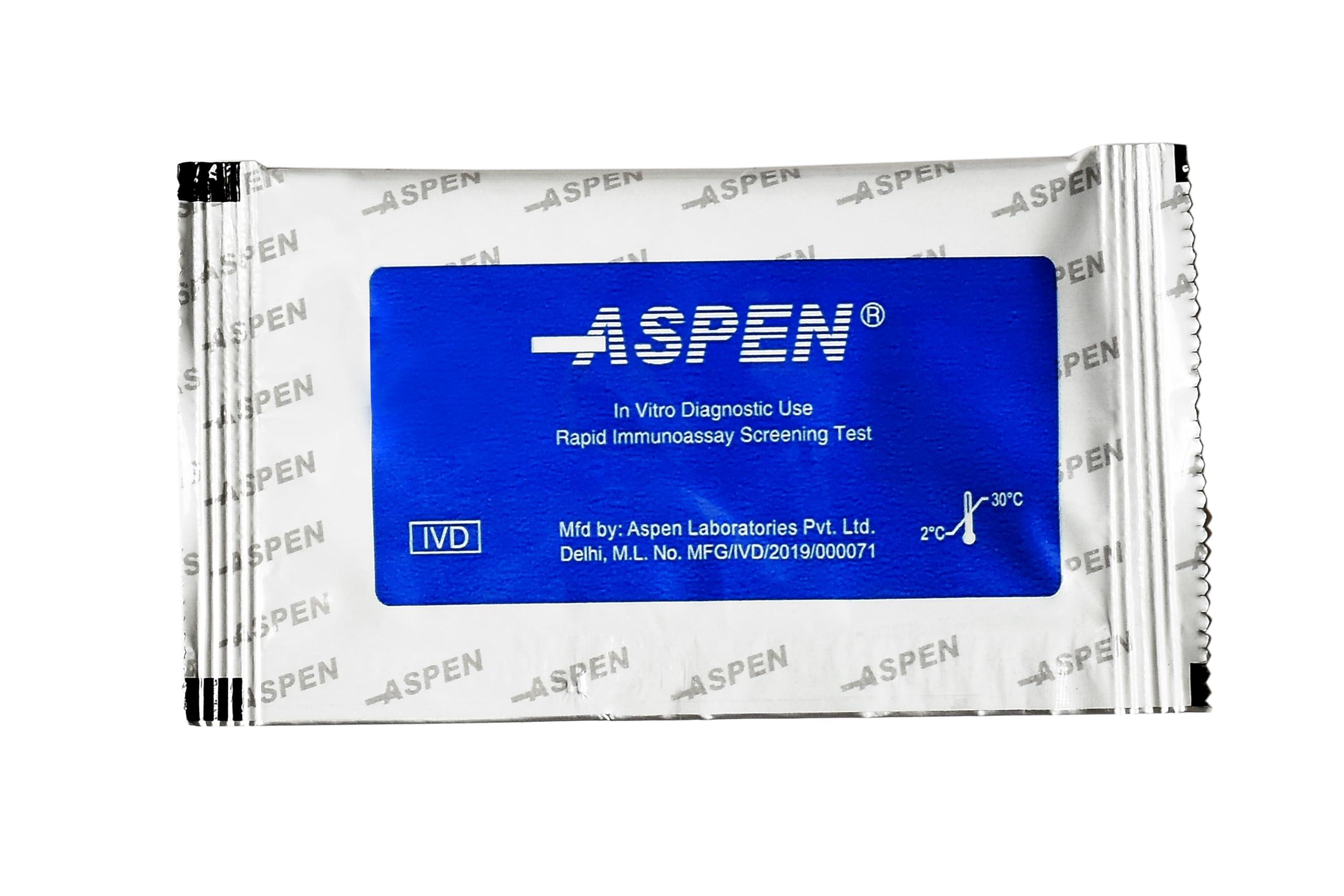 ASPEN LABORTARIES PVT. LTD. \"HIV Test Kit - Fast, Reliable, and Confidential At-Home Testing | Easy-to-Use, Accurate Results in Minutes\"- (Pack of -1)