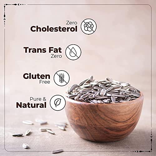 Nutri Organics Nutri Organics Sunflower Seeds 200g - Raw Seeds for Eating | Healthy Snacks | High in Vitamin, Fibre & Protein