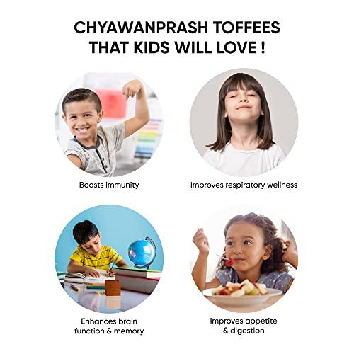 DR. VAIDYA'S Dr. Vaidya\'s Chyawan Toffees | Chyawanprash For Kids | Helps Boost Immunity & Improves Digestion | Contains Amla & Giloy | (75 Toffees Each) Pack of 1