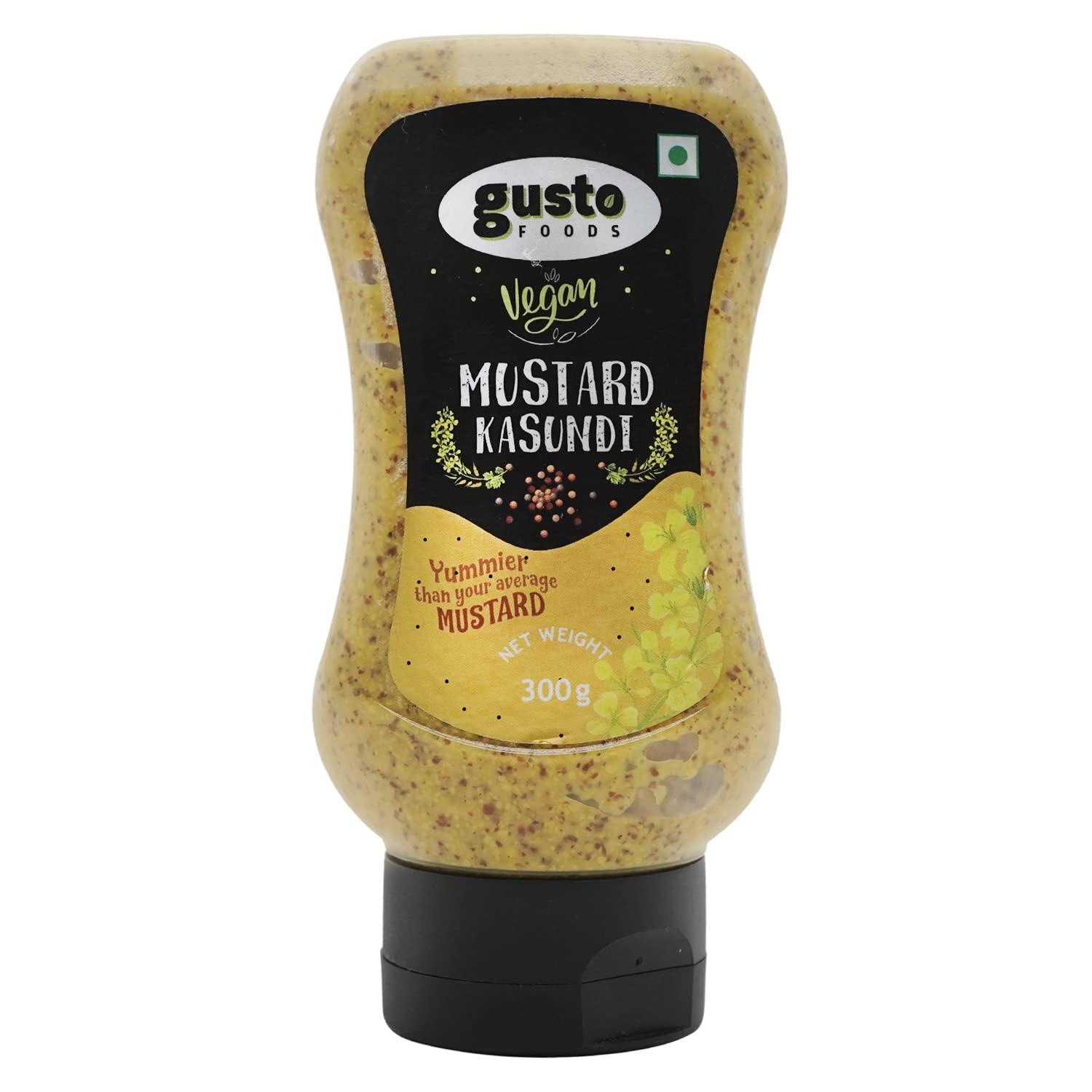 Gusto Foods Gusto Foods Mustard Kasundi Sauce 300g | Authentic Pungent Mustard Sauce | Traditional Bengali Mustard Sauce