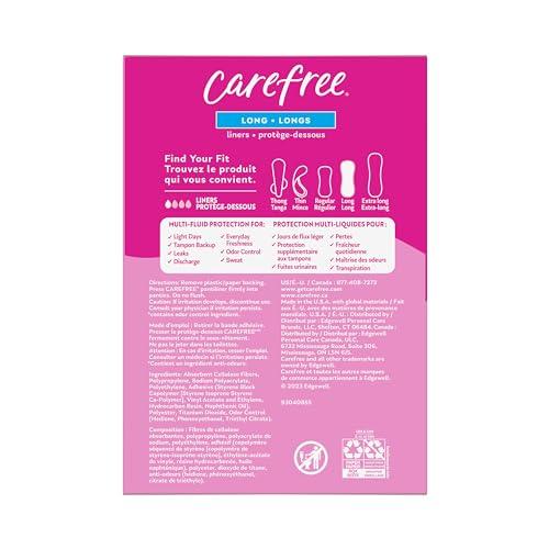 Carefree Carefree Acti-Fresh Ultra-Thin Panty Liners, Long To Go, Unscented - 92 Count