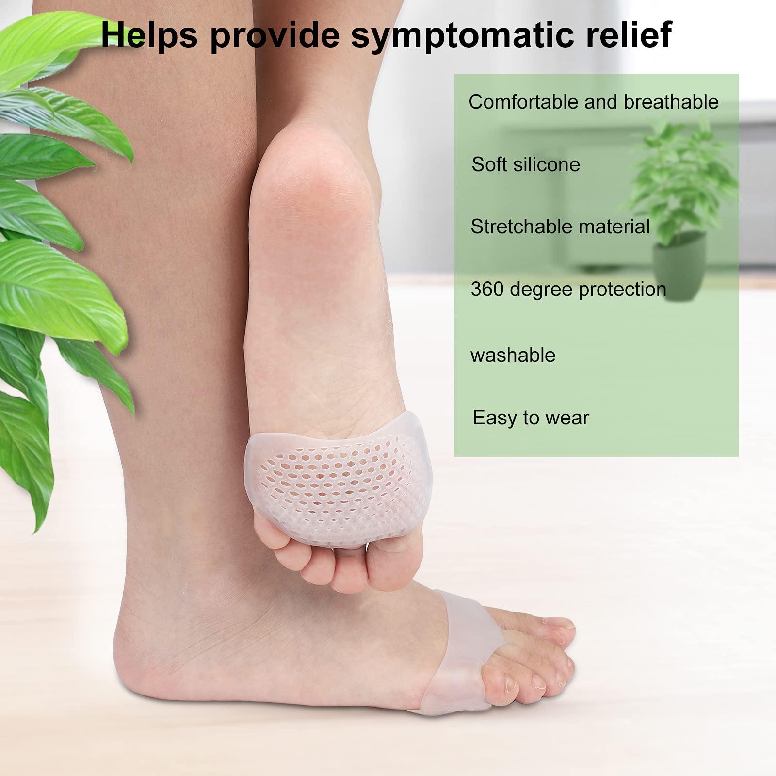 FOMIBOBRI Metatarsal Pads 12 Pack Ball of Foot Cushions for Women and Men Soft Gel Foot Pads Pain Relief Forefoot Pad