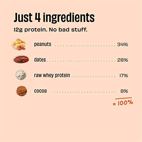 The Whole Truth The Whole Truth - Protein Bars | Peanut Cocoa | Pack of 6 x 52g each | No Added Sugar | No Preservatives | No Artificial Sweeteners | No Gluten or Soy | All Natural Ingredients