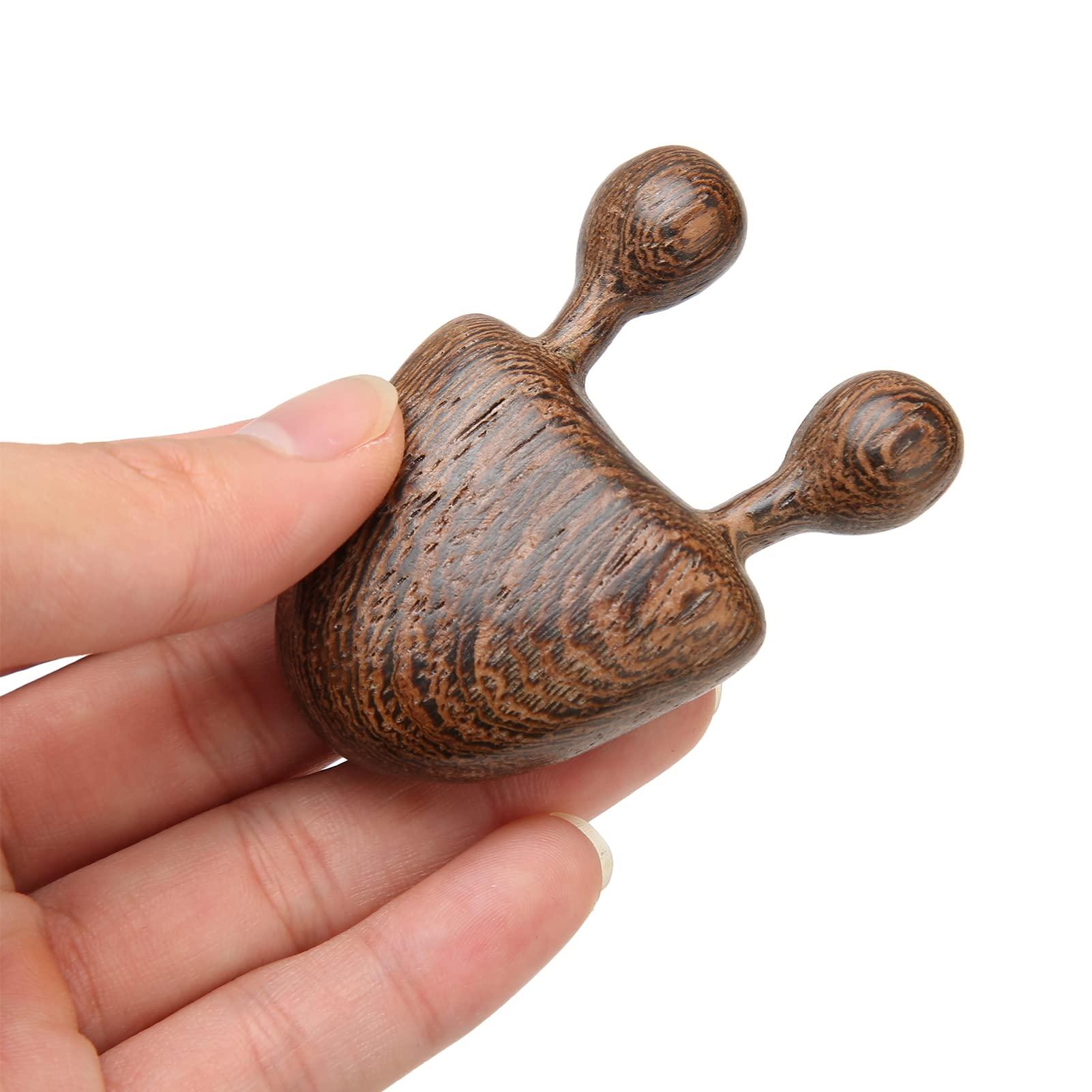 EXCLUZO EXCLUZO Wooden Comb, Wood Scalp Massage Comb, Handheld Sandalwood Comb Acupressure Tool, Gua Sha Wide Tooth Comb for Relaxation Acupoint, Meridian Comb for Head Scalp, Facial, Body Massage