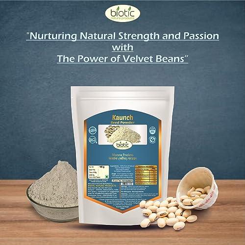 Biotic Biotic Safed Musli, Ashwagandha, Shatavari, Kaunch Seed and Gokhru Powder - 500g (100g each)