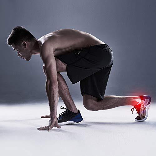 Heelbo Heelbo Ankle Compression Sleeve and Compression Sock Made with Copper Infused Fibers and Breathable Fabric for Planter Fasciitis, Achilles Tendonitis or Arch Support, Black, Extra Large