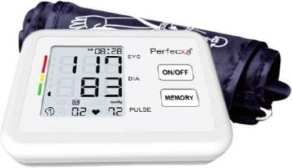 Perfecxa Perfecxa Blood Pressure Digital Machine for Home Monitor, Blood Pressure Checking Machine, USB Compatible, 22-36 cm Cuff & 2 User with 99 Memory sets