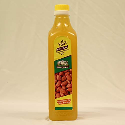 GRAMEE NATURALS Gramee Naturals 100% Wood Cold Pressed Groundnut Oil/ Peanut Oil, 1000ml (Pack of 2)