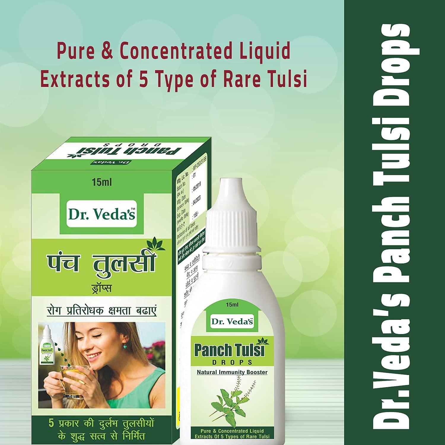Dr.Veda's Dr.Veda's Panch Tulsi Drops (Extract of The 5 Different Type) - 15ml