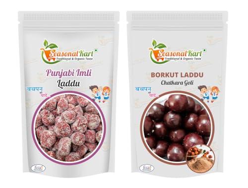 SEASONALKART SEASONALKART Pack of Borkut Ladoo & Punjabi Imli Laddu 400 gm Each Total 800 gm (Pack of 2)
