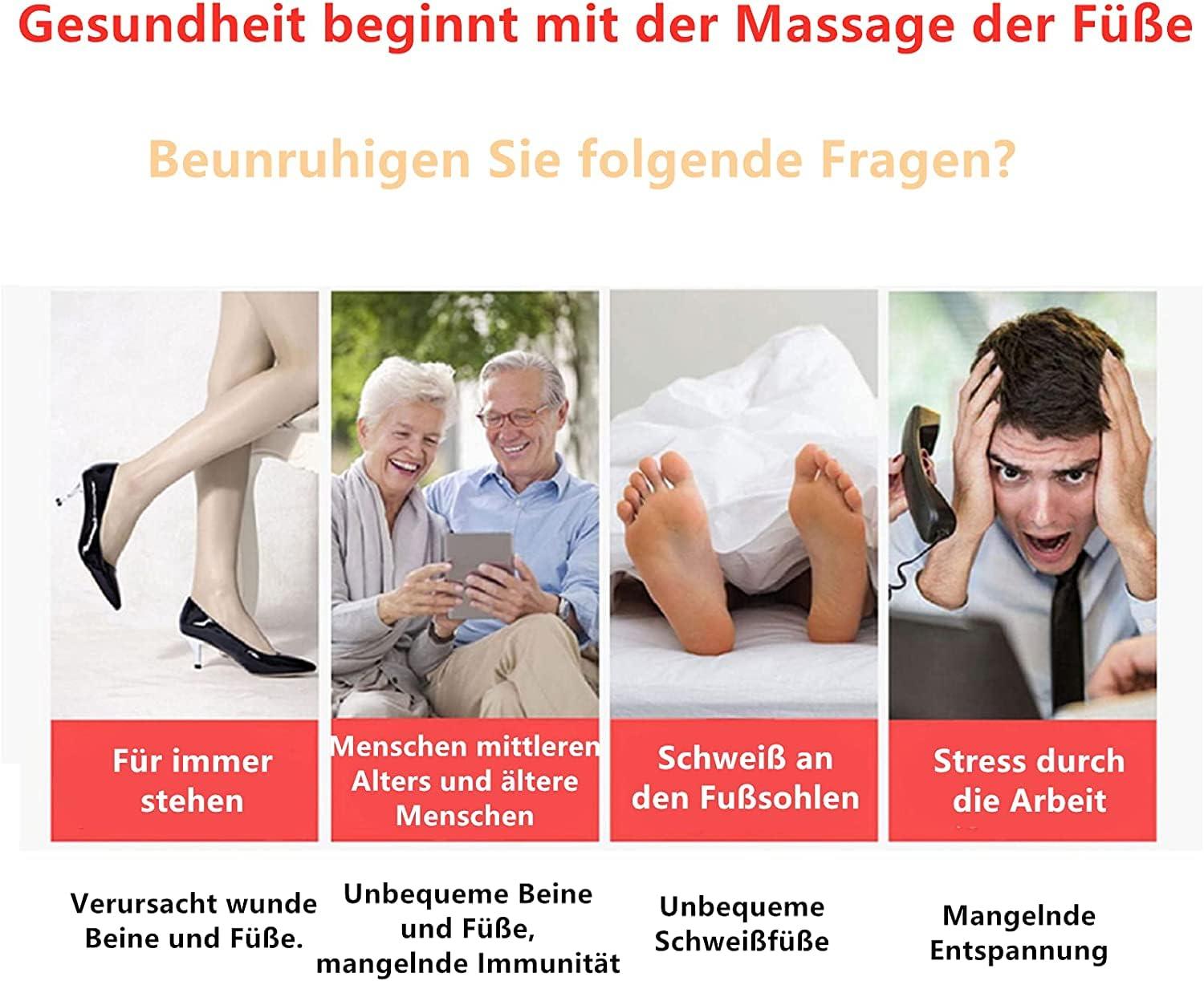 Deoxys Deoxys EMS Foot Massager,Folding Portable Electric Massage Mat, Electronic Muscle Stimulatior Feet Massage Promoting Blood Circulation Muscle Pain Relief