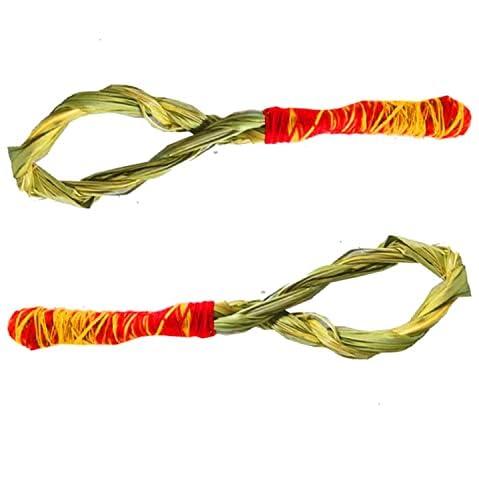 Awadh Kush Ring for Hindu Puja | Darbha Grass Ring | Kusha Ring |Natural Pavitra Kusha Grass Ring for Pooja |Havan Grass Ring | Halfa Grass Ring |Grown in Holy Land Ayodhya - Awadh- 5 Pcs