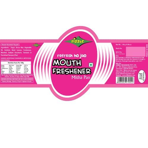 DIZZLE Dizzle Supari Mouth Freshener Mitha Pan (140 gm) (Pack of 3)