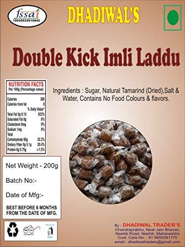 DHADIWAL Tamarind Double Kick LADDU (IMLI) by DHADIWAL Pack of 250GM (2 IMLI LADDU in 1 )