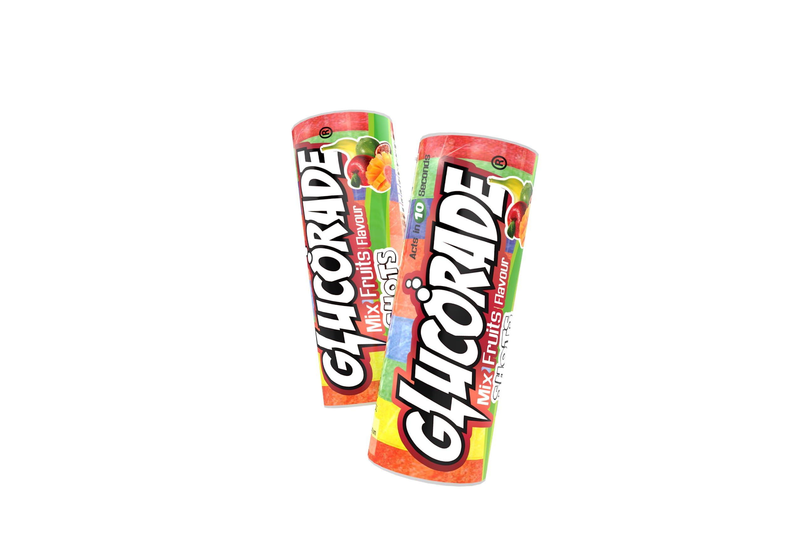 Glucorade Glucorade Shots Glucose Energy Tablets | Mix Fruit Flavour | Jar pack of 20 Tubes | Glucose provides instant energy